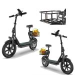 AOVOPRO Foldable Electric Scooter with Seat, 500W