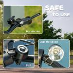 HOMCOM Folding Electric Scooter for Kids, Blue