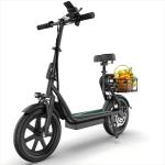 AOVOPRO Foldable Electric Scooter with Seat, 500W