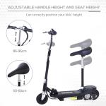 HOMCOM Foldable Electric Scooter with Adjustable Seat