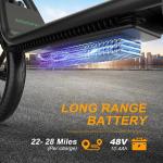 AOVOPRO Foldable Electric Scooter with Seat, 500W