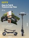 OOTD T10 Folding Off-Road Electric Scooter for Adults