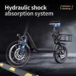 AOVOPRO Foldable Electric Scooter with Seat, 500W