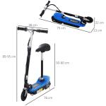 HOMCOM Foldable Electric Scooter for Kids Ages 7-12