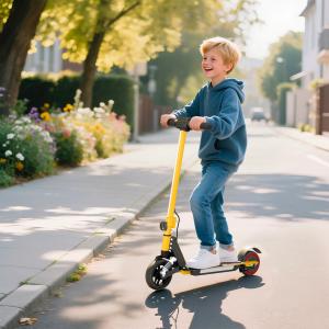 Kid-Friendly Folding Electric Scooter, 14 KM/H Speed