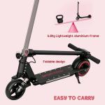 SPORTNOW Black Folding Electric Scooter with LED Lights