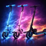 Kids Electric Folding Scooter with Adjustable Handlebar