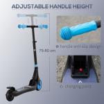 HOMCOM Sky Blue Folding Electric Scooter with Brake