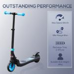 HOMCOM Sky Blue Folding Electric Scooter with Brake