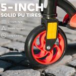 HOMCOM Folding Electric Scooter for Kids, Red