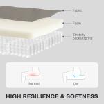 HOMCOM Grey Manual Recliner Chair for Living Room