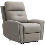 HOMCOM Grey Manual Recliner Chair for Living Room