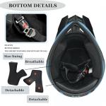 Matt Black Full Face Off-Road Motorcross Helmet