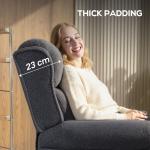 Charcoal Grey Electric Recliner Armchair