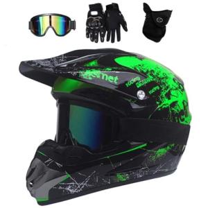 Youth Motocross Helmet with Goggles and Gloves