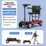 Foldable 48V Electric Scooter with Seat, Off-Road