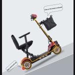 Foldable 48V Electric Scooter with Seat, Off-Road