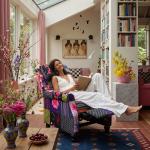 Colorful Floral Recliner Armchair for Relaxation