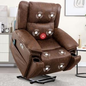 Dual Motor Lift Chair with Massage and Heat