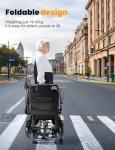 Lightweight Foldable Electric Wheelchair for All Terrain