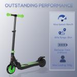 HOMCOM Foldable Electric Scooter with Rear Brake, Green
