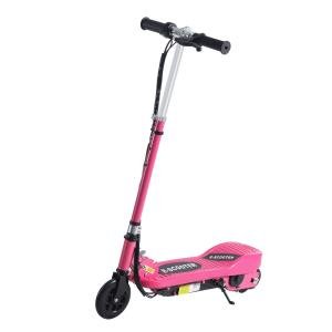 HOMCOM Pink Foldable Electric Scooter for Kids