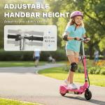 HOMCOM Pink Foldable Electric Scooter for Kids