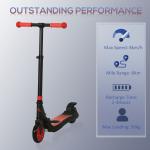HOMCOM Red Folding Electric Scooter with Brake