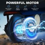 HOMCOM Folding Electric Scooter for Kids, Blue