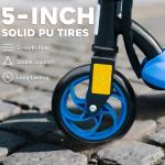 HOMCOM Folding Electric Scooter for Kids, Blue