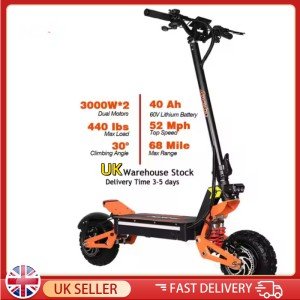 6000W Dual Motor Electric Scooter with Seat