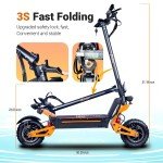 6000W Dual Motor Electric Scooter with Seat