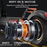 Foldable Electric Scooter with Seat - 28Mi/h Speed