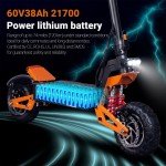6000W Dual Motor Electric Scooter with Seat