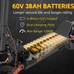 6000W Dual Motor Electric Scooter with Seat
