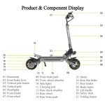 Folding Adult Electric Scooter - 250W, 15mph Speed