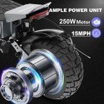 Folding Adult Electric Scooter - 250W, 15mph Speed