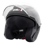 Zorax Matt Black Double Visor Motorcycle Helmet