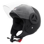 Zorax ZOR-603 Matt Black Open Face Helmet