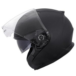 Zorax Matt Black XXL Open Face Motorcycle Helmet