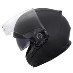 Zorax Matt Black XXL Open Face Motorcycle Helmet