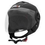 Zorax ZOR-603 Matt Black Open Face Helmet
