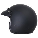 Zorax ZOR-604 Matt Black Open Face Helmet