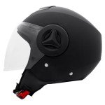Zorax ZOR-603 Matt Black Open Face Helmet