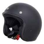 Zorax ZOR-604 Matt Black Open Face Helmet