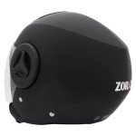 Zorax ZOR-603 Matt Black Open Face Helmet