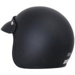 Zorax ZOR-604 Matt Black Open Face Helmet