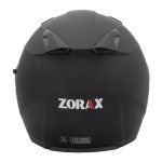 Zorax Matt Black Double Visor Motorcycle Helmet