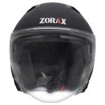 Zorax Matt Black XXL Open Face Motorcycle Helmet
