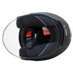 Zorax Matt Black Double Visor Motorcycle Helmet